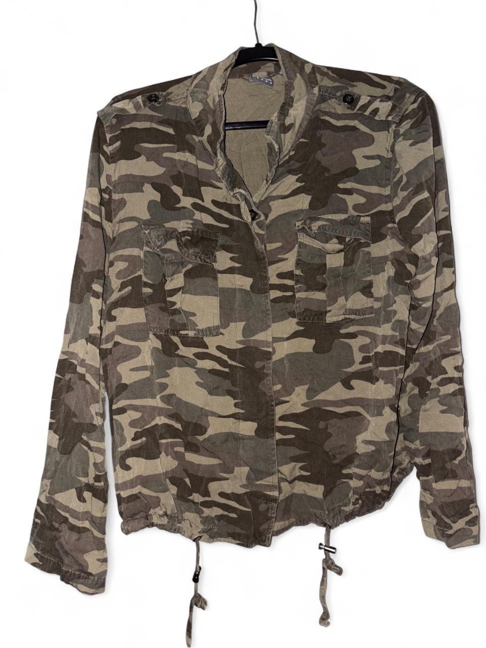 Camo Utility Shirt Jacket - Olive Camo